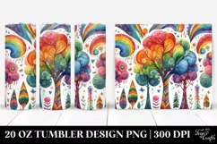 Colorful Rainbow Trees | 20 Oz Tumbler Product Image 1