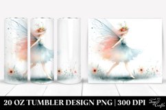 Whimsical Fairy Washed Watercolor 20 oz Tumbler Product Image 1