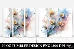 Pastel Narcissus, Abstract 20 Oz Tumbler Product Image 1