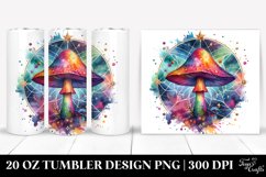 Magical Celestial Mushroom Clipart 20 Oz Tumbler Product Image 1