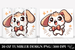Cute Bunny with Sparkling Eyes, 20 Oz Tumbler Product Image 1