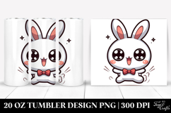 Silly Bunny with Bow Tie, 20 Oz Tumbler Product Image 1