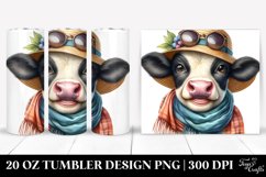 Cow Portrait Sun Hat | 20 Oz Tumbler Product Image 1