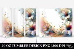 Abstract Shiny Petunia | 20 oz Tumbler Product Image 1