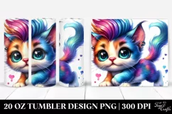 Cute Baby Cat Running | 20 oz Tumbler Product Image 1