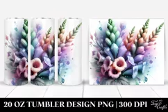 Pastel Glossy Foxglove 20 Oz Tumbler Product Image 1