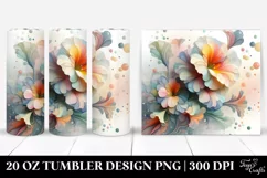 Pastel Narcissus, Abstract 20 Oz Tumbler Product Image 1