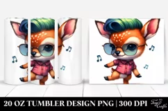 Cute Baby Deer Dancing | 20 oz Tumbler Product Image 1
