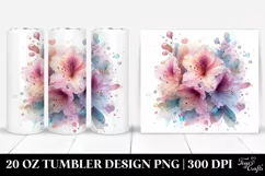 Shiny Rhododendron Diamonds | 20 oz Tumbler Product Image 1