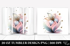 Glossy Snowdrop Clipart, Transparent 20 Oz Tumbler Product Image 1