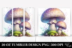 Detailed Pastel Mushroom | 20 oz Tumbler Product Image 1