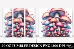 Detailed Pastel Mushroom | 20 oz Tumbler Product Image 1
