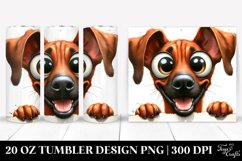 Crazy Looking Rhodesian Ridgeback Watercolor Design|20 Oz Product Image 1