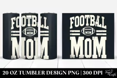 Football Mom Varsity Font Distressed Large Letters Tumbler Product Image 1