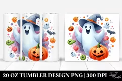 Funny Halloween Clipart - Ghost, High-Res 20 Oz Tumbler Product Image 1