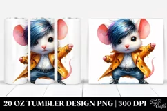 Vibrant Baby Mouse Raincoat|20 oz Tumbler Product Image 1