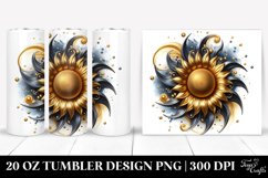 Abstract Shiny Sunflower Splash | 20 Oz Tumbler Product Image 1