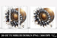 Shiny Sunflower Abstract Tumbler Product Image 1