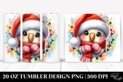 Cute Baby Parrot with Santa Hat Clipart Product Image 1