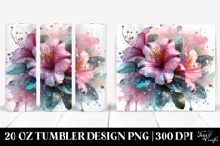 Glossy Azalea Art | 20 Oz Tumbler Product Image 1