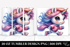 Vibrant Cute Baby Unicorn Clipart Product Image 1