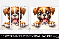 Baby Boxer Funny Watercolor PNG Product Image 1