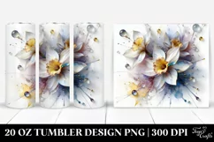 Colorful Abstract Narcissus | 20 oz Tumbler Product Image 1