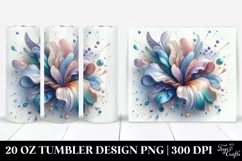 Glossy Iris Clipart, Transparent 20 Oz Tumbler Product Image 1