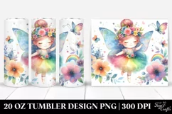 Whimsical Flowers, Baby Macaw | 20 Oz Tumbler Product Image 1