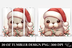 Cute Baby Walrus in Lights Clipart Product Image 1