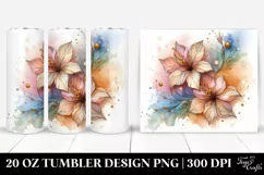 Abstract Wooden Stained Azalea, Transparent 20 Oz Tumbler Product Image 1