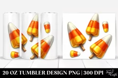 Funny Halloween Clipart - Candy Corn, High-Res 20 Oz Tumbler Product Image 1