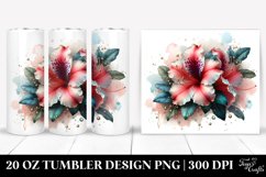 20 Oz Tumbler Sublimation | Glossy Azalea with Metallic Product Image 1