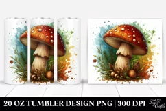 Detailed Mushroom Design | 20 oz Tumbler Product Image 1