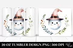 Funny Whimsical Witch Watercolor Tumbler Product Image 1