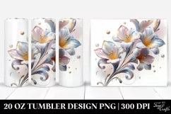 Abstract Pastel Freesia 20 Oz Tumbler Product Image 1