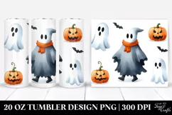 Simple Funny Ghost Clipart 20 Oz Tumbler Product Image 1