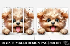 Cute Crazy Bichpoo Smiling | 20 Oz Tumbler Product Image 1