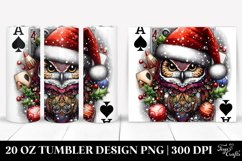 Owl Christmas Clipart 20 Oz Tumbler Product Image 1