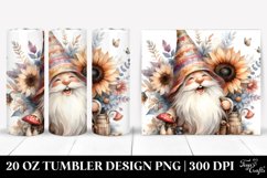 Excited Gnome Watercolor Tumbler Product Image 1