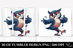 Sparkling Owl Dancing 20 Oz Tumbler Product Image 1
