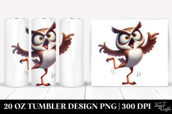 Sparkling Owl Dancing 20 Oz Tumbler Product Image 1
