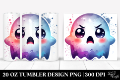Funny Chibi-Style Ghost 20 Oz Tumbler Product Image 1