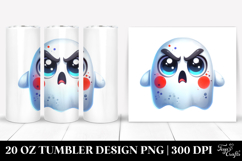 Funny Chibi-Style Ghost 20 Oz Tumbler Product Image 1