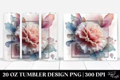 Abstract Pastel Carnation Made of |20 oz Tumbler Product Image 1