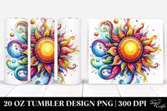 Whimsical Vibrant Sun | 20 Oz Tumbler Product Image 1