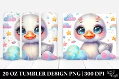 Cute Baby Snow Goose Clipart Product Image 1