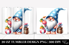 Watercolor Cow with Party Hat, High-Res 20 Oz Tumbler Product Image 1