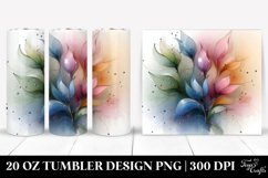 Shiny Tulip Clipart, Transparent 20 Oz Tumbler Product Image 1