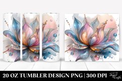 Shiny Tulip Clipart, Transparent 20 Oz Tumbler Product Image 1